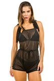 Romper, Sheer Swimsuit Cover Up