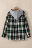 Ava Print Chest Hooded Shacket