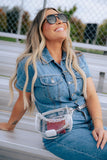 Clear Belt Crossbody Bag