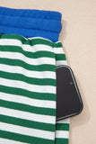 Striped Casual Terry Lounge Set