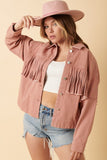 Mittoshop Fringe Detail Cotton Twill Western Jacket