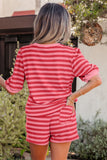 Celina Short Sleeve Striped Set