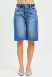 RISEN Raw Hem Slouchy Seamed Jorts