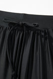 Scalloped Trim High Waist Beach Shorts