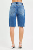 RISEN Raw Hem Slouchy Seamed Jorts