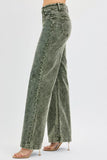 RISEN Full Size High Rise Wide Leg Corduroy Jeans Plus Size