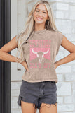 Western Cowgirls Don't Cry Graphic Tank Top