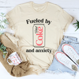 Relatable Daily Struggle Shirt – "Fueled By Diet Coke & Anxiety" Graphic Tee