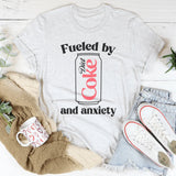 Relatable Daily Struggle Shirt – "Fueled By Diet Coke & Anxiety" Graphic Tee