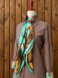 Brown Chambray Women's Western Shirt | Core Collection