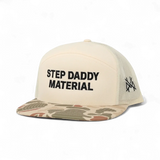 Step Daddy Material Snapback Hat