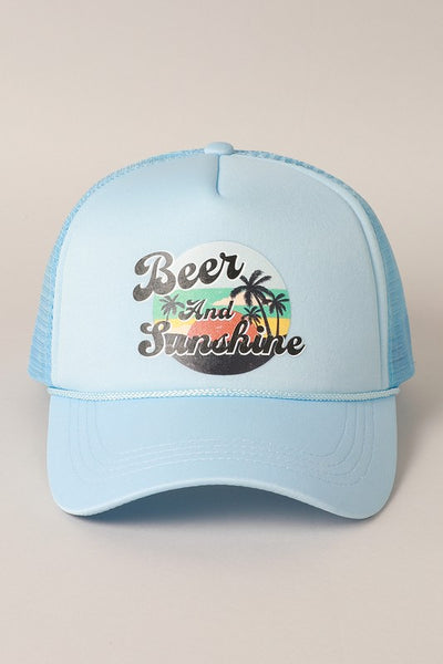 Beer & Sunshine Foamie Trucker Cap