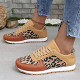 Leopard Cheetah Lace Up Sneakers