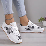 Leopard Cheetah Lace Up Sneakers