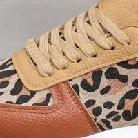 Leopard Cheetah Lace Up Sneakers