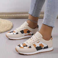 Leopard Cheetah Lace Up Sneakers