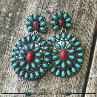 Red & Turquoise Earrings