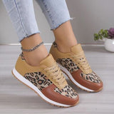 Leopard Cheetah Lace Up Sneakers