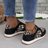 Leopard Cheetah Lace Up Sneakers