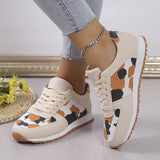 Leopard Cheetah Lace Up Sneakers